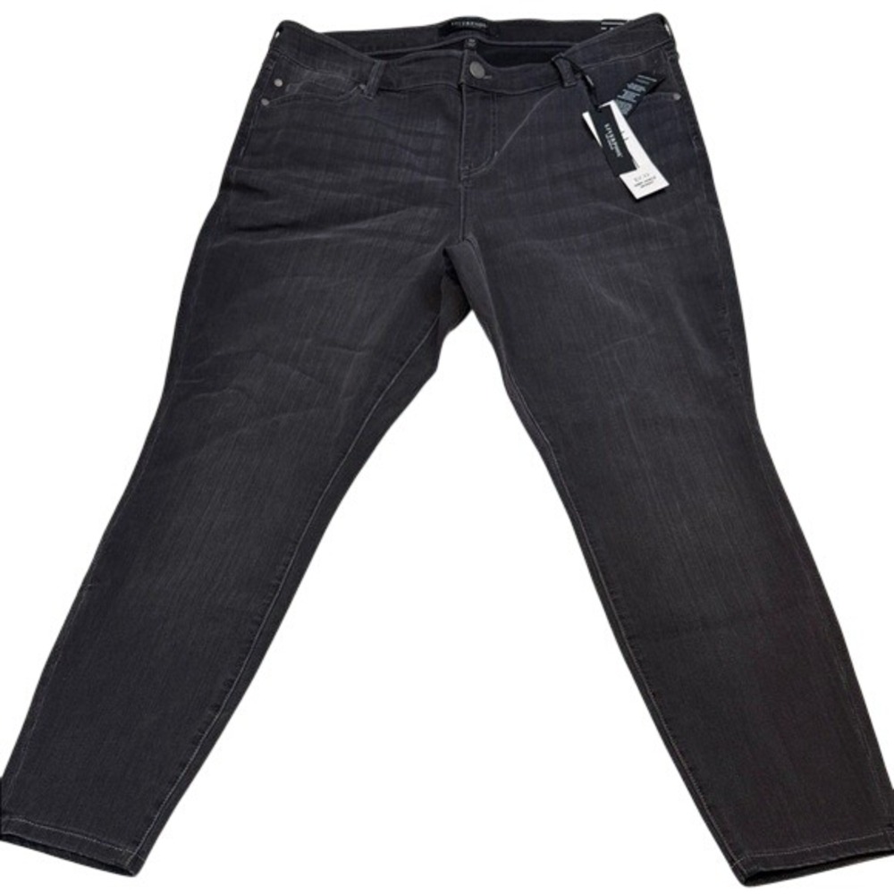 Liverpool Abby Ankle Skinny Jeans Women Dark Grey Eco Friendly Stretch Plus 18W - Picture 1 of 9